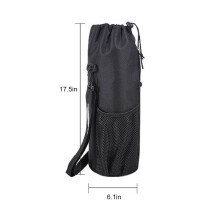 600D Nylon Water Bottle Holder 44.5x15.5cm with Detachable Strap