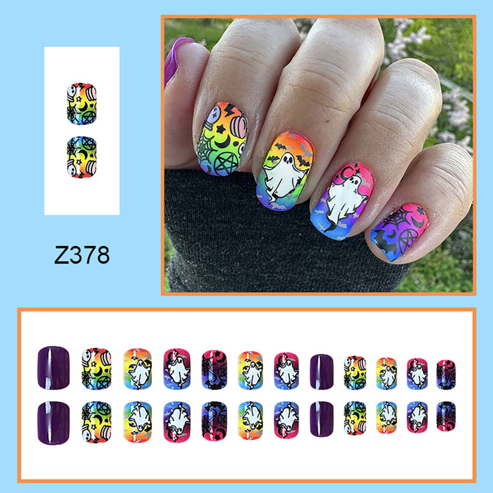 Roc-Electron (A) Halloween Ghost Nails For Girls & Women