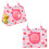 Bird Parrot Hammock Triangular Cozy Bright Colours Easy Install Pink Peach 30cm 1