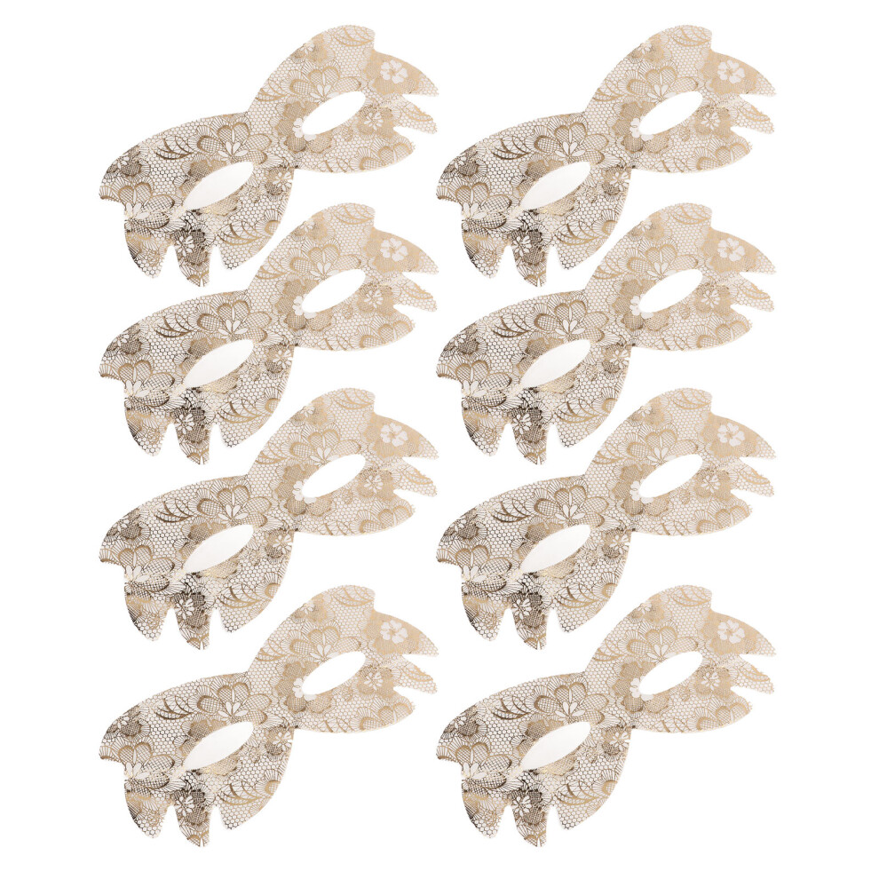 100pcs Floral Gold Silk Hydrating Eye Mask Sheets Moisturizing