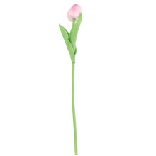 Weiße und lila künstliche Tulpen, Mini-Strauß
