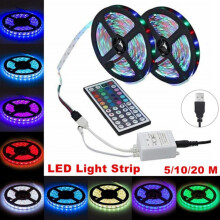 5M LED RGB Lichtstreifen Fernbedienung Deko