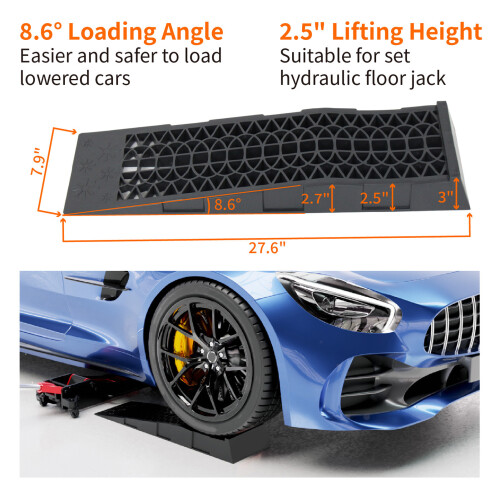 Plastic Low Profile Ramps 4400lbs Set