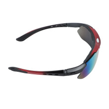 Outdoor Cycling Glasses with Polarized Lenses, Red Frame, TR Material