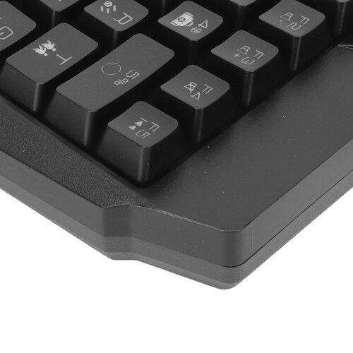 One Handed Gaming Keyboard USB RGB Backlit Compact Ergonomic Design 2