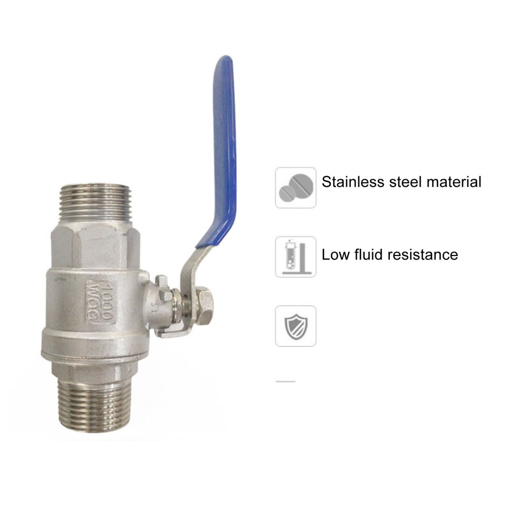 3/8in Full Port Stainless Steel Ball Valve