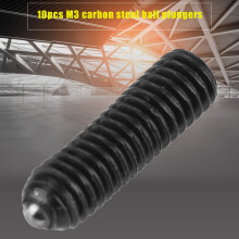 M3 Carbon Steel Hex Socket Spring Plungers Set 10pcs M312 for Mechanical Use