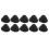 10pcs Black Silicone Horn-Shaped Hearing Amplifier Eartips, Flexible 1