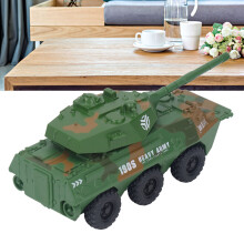 Lifelike Alloy Pull Back Military Truck Toy for Kids, Battle Vehicle Model