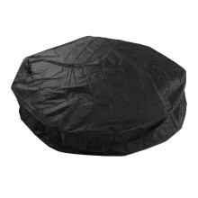 Runde Whirlpool-Abdeckung 190 Silber 215x70cm Schwarz