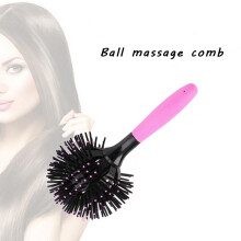 Round Ball Hair Brush, 10.5cm Spherical Curling & Scalp Massage Tool