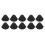 10pcs Black Silicone Horn-Shaped Hearing Amplifier Eartips, Flexible 2