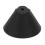 10pcs Black Silicone Horn-Shaped Hearing Amplifier Eartips, Flexible 4