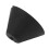 10pcs Black Silicone Horn-Shaped Hearing Amplifier Eartips, Flexible 10