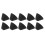 10pcs Black Silicone Horn-Shaped Hearing Amplifier Eartips, Flexible 15