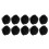 10pcs Black Silicone Horn-Shaped Hearing Amplifier Eartips, Flexible 16