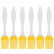 Silicone Basting Brush Yellow for Cooking and Baking, Heat Resistant Nonstick Safe Pastry Brush