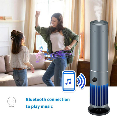 Home Aromatherapy Diffuser with  Speaker,Large Room Waterless Essential Oil Diffuser for Home Bedroom(US) 1