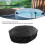 Runde Whirlpool-Abdeckung 190 Silber 215x70cm Schwarz 6