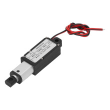 attuatore lineare micro elettrico in lega di alluminio da 150N, corsa di 15mm, 12V