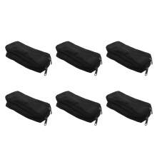 6X Capacity Pencil Case Oxford Storage Pouch Pen Case Simple Stationery Bag School Office Organizer Black