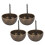 4 Stück Polsternägel Bronze 3-6cm 18-77g 2