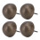 4 Stück Polsternägel Bronze 3-6cm 18-77g 7