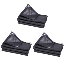 3X Sonne Mesh Sonnen Creme Außen Garten Anti-Uv Sonnen Schutz Schatten Segel Sonnen Creme Schatten Tuch Netz für Pflanze GewäChs Haus Auto 2X3 M