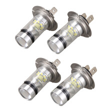 2 Pair High Power LED H7 Bulb 100W 20LED Car Fog Light Lamp Headlights 6000K White