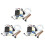 3X Automatic Irrigation Module DIY Kit Automatic Watering Module Soil Moisture Detection Automatic Water Pumping 1