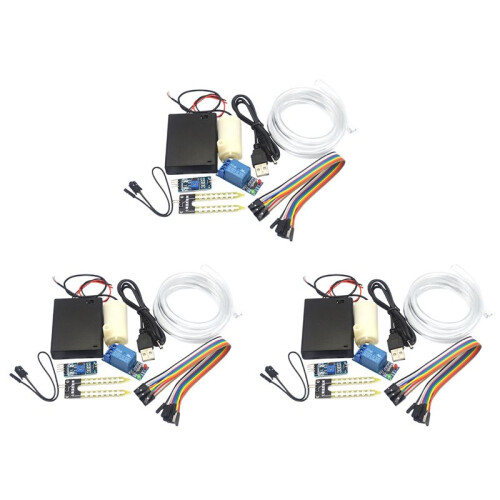 3X Automatic Irrigation Module DIY Kit Automatic Watering Module Soil Moisture Detection Automatic Water Pumping