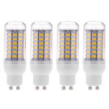 4X GU10 10W 5730 SMD 69 LED Birnen LED Mais Licht LED Lampe Energieeinsparung 360 Grad 200-240V Warmweiss