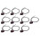 10X Electric Scooter Tail Light Warning Lamp LED Rear Light for  MAX G30 1