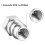 8pc VA-LH11 A/C R-12 to R-134a Retrofit Conversion Adapter Fitting for 1/4 SAE Thread Low High Side Conversion 5