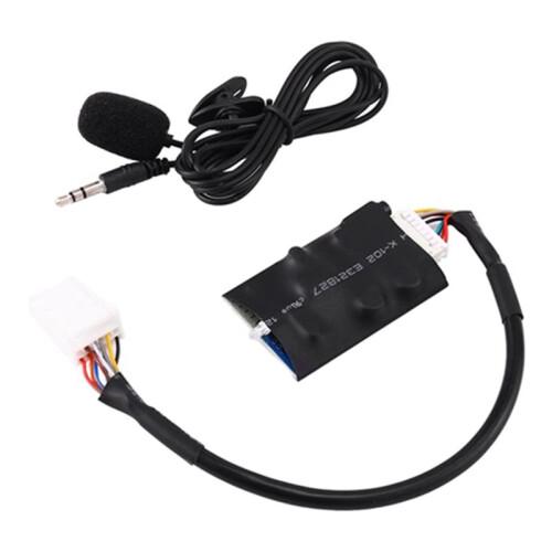 10X Autoradio-Audioadapter  AUX-Kabel Microfoon Handsfree Muziekinterface Discbox voor  Camry  RAV4 1