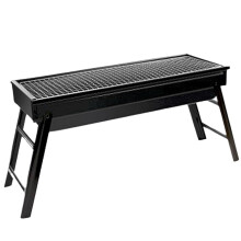 Portable Charcoal Grill Foldable Outdoor BBQ Stainless Steel Black