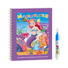 (The Little Mermaid) Kids Water Coloring Book with Stickers
