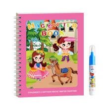 (Princess) Kids Water Coloring Book with Stickers