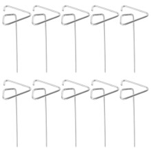 10pcs Stainless Steel BBQ Skewers Vertical Kebab Set for Air Fryer Grill Meat Vegetables