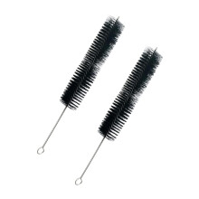 BBQ Smoker Tube Cleaning Brush Set Stainless Steel and Silicone Grill Gap Cleaner for Pellet Grills