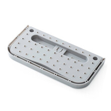 Wall Mounted Shoes Rack Adhesive Foldable Grey 27.9x14.5cm