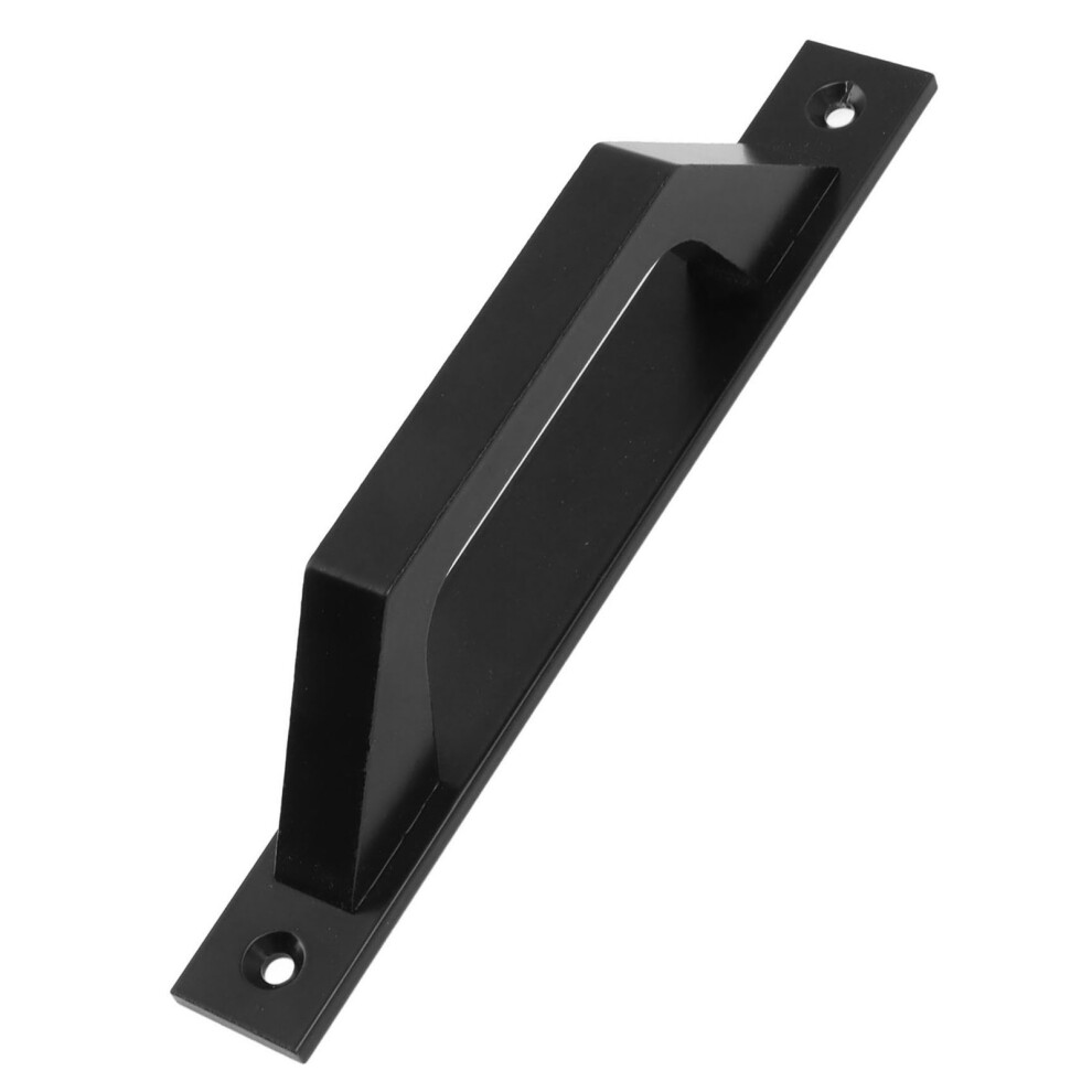 Barn Door Handle In Black Metal Electroplated For Sliding Cabinets With Screws 8391389415595