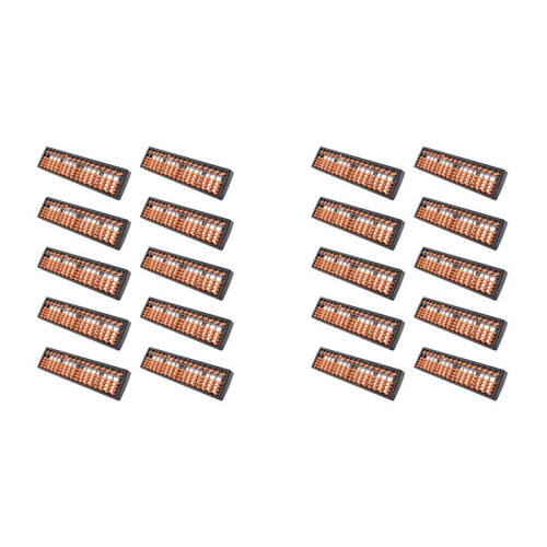 20X Plastic Abacus Arithmetic Abacus Kids Calculation Tool 17 Digits 1