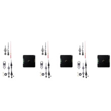 3X Radio Controlled Silent DIY Clock Movement Mechanism Kit Germany DCF Signal Mode with 2 Sets Hands Repair Replacement