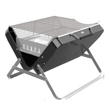 Portable Charcoal Grill Stainless Steel Foldable BBQ for Camping Outdoor Cooking