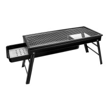 Portable Charcoal Grill Stainless Steel Folding BBQ for Outdoor Cooking and Camping Ref: 7679