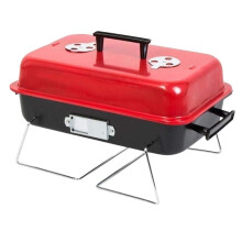 Portable Folding Charcoal Grill for Camping and Picnic, Tabletop BBQ Grill with Easy Clean Grate
