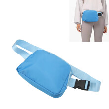 Wasserdichte Nylon-Gürteltasche Blau – Verstellbare Taillentasche, 20,5 x 5 x 14 cm