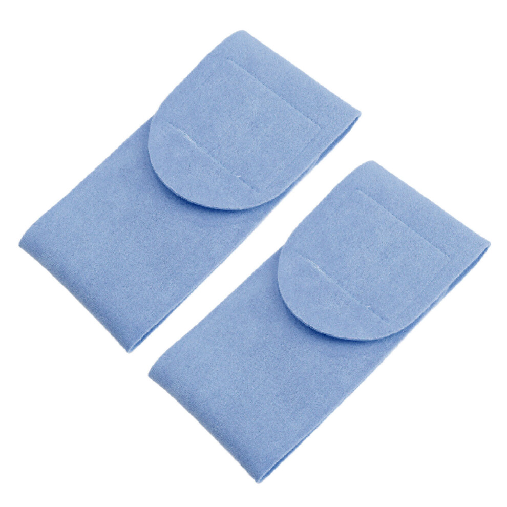 Blue 2Pcs Gel Neck Patches, Moisturizing Wrinkle Mask,