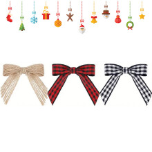 30pcs Xmas Plaid Bows for DIY Farmhouse Decor
